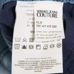 مملوكة مسبقًا Versace Jeans Couture Blue Logo Print Denim Skinny Jeans M/Waist 28"