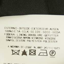 Pre Owned Versace Jeans Couture Multicolour Floral Print Silk Draped Dress S