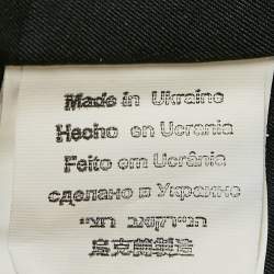 مملوكة مسبقًا Versace Jeans Couture Black Leather Trench Coat S