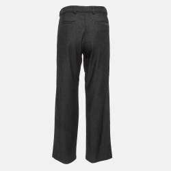 مملوكة مسبقًا بنطلون جينز فيرساتشي كوتور جينز دينم باللون الأسود مستقيم الساق مقاس كبير - مقاس الخصر 34 بوصة