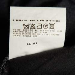 مملوكة مسبقًا بنطلون جينز فيرساتشي كوتور جينز دينم باللون الأسود مستقيم الساق مقاس كبير - مقاس الخصر 34 بوصة