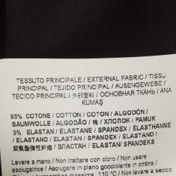 Pre Owned Versace Jeans Couture Black Logo Embellished Cotton Crop Top S