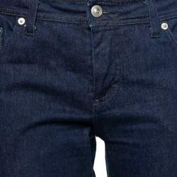 Pre Owned Versace VJC Navy Blue Denim Tapered Leg Jeans M