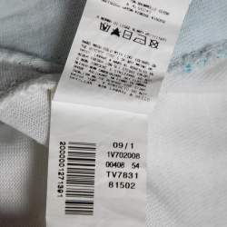 Versace Jeans Couture Multicolor Stripe Cap Sleeves Top M