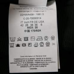 Pre Owned Versace Jeans Couture Black Knit Buckled Strap Detail Dress M