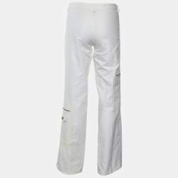Pre Owned Versace Jeans Couture White Denim  Pocket Detail Jeans M/Waist 30"