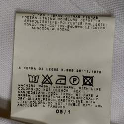 Pre Owned Versace Jeans Couture White Denim  Pocket Detail Jeans M/Waist 30"