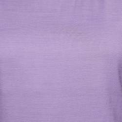 Pre Owned Versace Jeans Couture Purple Crepe Studded Sleeveless Dress M