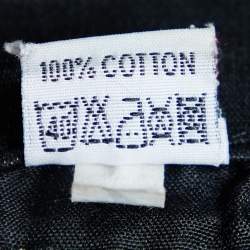 Pre Owned Versace Jeans Couture Black Shine Denim Flared Leg Jeans M Waist 26"