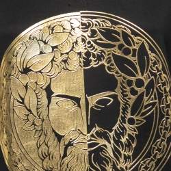 Pre Owned Versace Jeans Couture Black Graphic Printed Knit Crew Neck Sweatshirt S