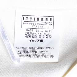 Pre Owned Versace Jeans Couture White Denim Knee Length Skirt M