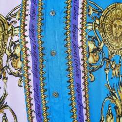 Versace Jeans Couture Blue Printed Shirt M