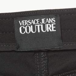 Pre Owned Versace Jeans Couture Black Belt Pocket Detail Skinny Pants L