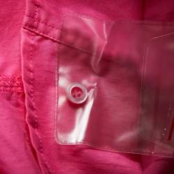 Versace Jeans Couture Pink Cotton Logo Detail Shirt M