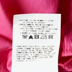 Versace Jeans Couture Pink Cotton Logo Detail Shirt M