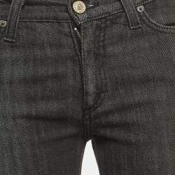 Versace Jeans Couture Black Embroidered Denim Jeans M Waist 30"