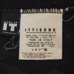 Versace Jeans Couture Black Printed Jersey Top M