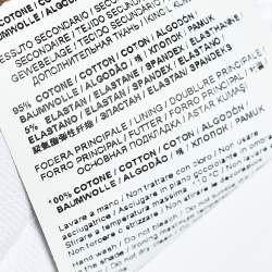 Pre Owned Versace Jeans White Logo Printed Cotton Joggers M