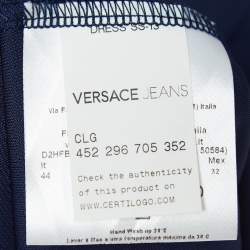 Versace Jeans Navy Blue Jersey Mini Dress M 