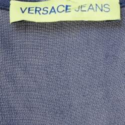 Versace Jeans Navy Blue Jersey Mini Dress M 