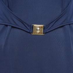 Versace Jeans Navy Blue Jersey Mini Dress M 