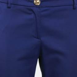 Pre Owned Versace Jeans Blue Stretch Cotton Skinny Pants M