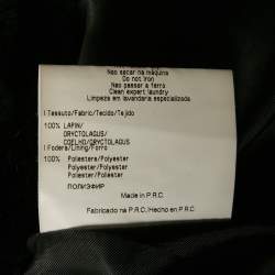 Pre Owned Versace Jeans Black Fur Coat S