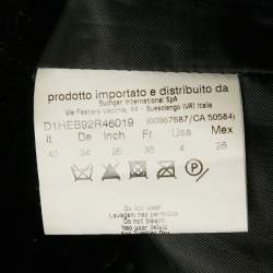 Pre Owned Versace Jeans Black Fur Coat S