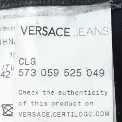 Pre Owned بنطلون جينز فيرساتشي جينز دنيم أزرق مقاس ميديم - متوسط