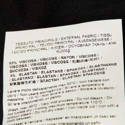 Pre Owned Versace Jeans Black Tiger Print Fabric Blend Top