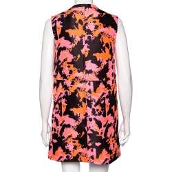 Versace Jeans Multicolored Textured Zip Front Short Dress S