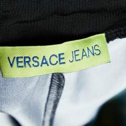 Pre Owned Versace Jeans Multicolor Printed Jersey Pencil Skirt S
