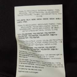 مملوكة مسبقًا Versace Jeans Black Printed Silk Pleated Maxi Skirt M