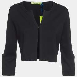 Pre Owned Versace Jeans Black Knit Shrug S