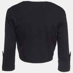 Pre Owned Versace Jeans Black Knit Shrug S
