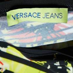 Versace Jeans Black Printed Jersey Tank Top M