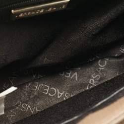 Versace Jeans Brown Leather Logo Flap Shoulder Bag