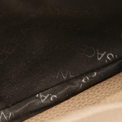 Versace Jeans Brown Leather Logo Flap Shoulder Bag
