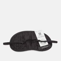 Pre Owned Versace Black Crete de Fleur Silk Sleep Mask