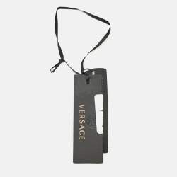 Pre Owned Versace Black/Yellow Barocco Print Modal Voile Scarf