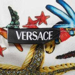 Versace White Printed Trésor de la Mer Cap