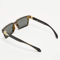 Pre Owned Versace Tortoise Brown MOD 4490 U Medusa Rectangle Sunglasses