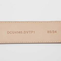 Versace Red Leather Medusa Buckle Belt 85CM