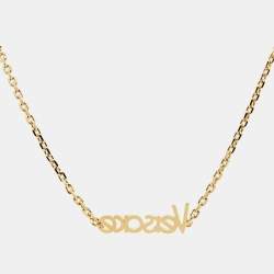 مملوكة مسبقًا Versace Medusa Gold Tone Necklace