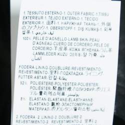 Pre Owned Versace Black Leather Chain Insert Mini Skirt XS