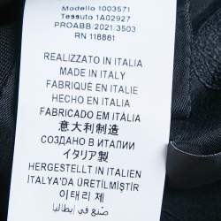 Versace Black Leather and Jersey Zip-Up Bodycon Mini Dress XS