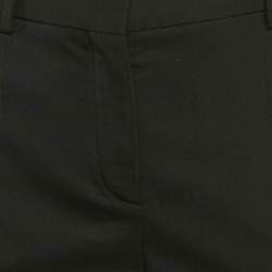 Versace Black Wool Blend Tailored Trousers S