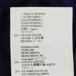 Pre Owned Versace Multicolor Floral Jersey V-Neck Long Sleeve Top L