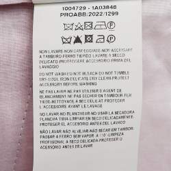Versace Pink Wool Medusa Detail Belted Trousers XXL