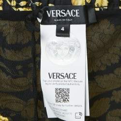 Versace Yellow Rocco Print Synthetic Swim Shorts S